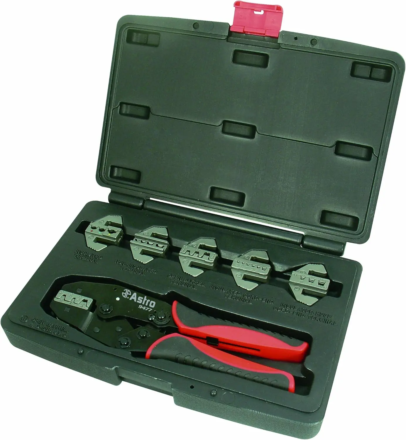 7-Piece Professional Quick Interchangeable Ratchet Crimping Tool Set for Efficient Electrical Work