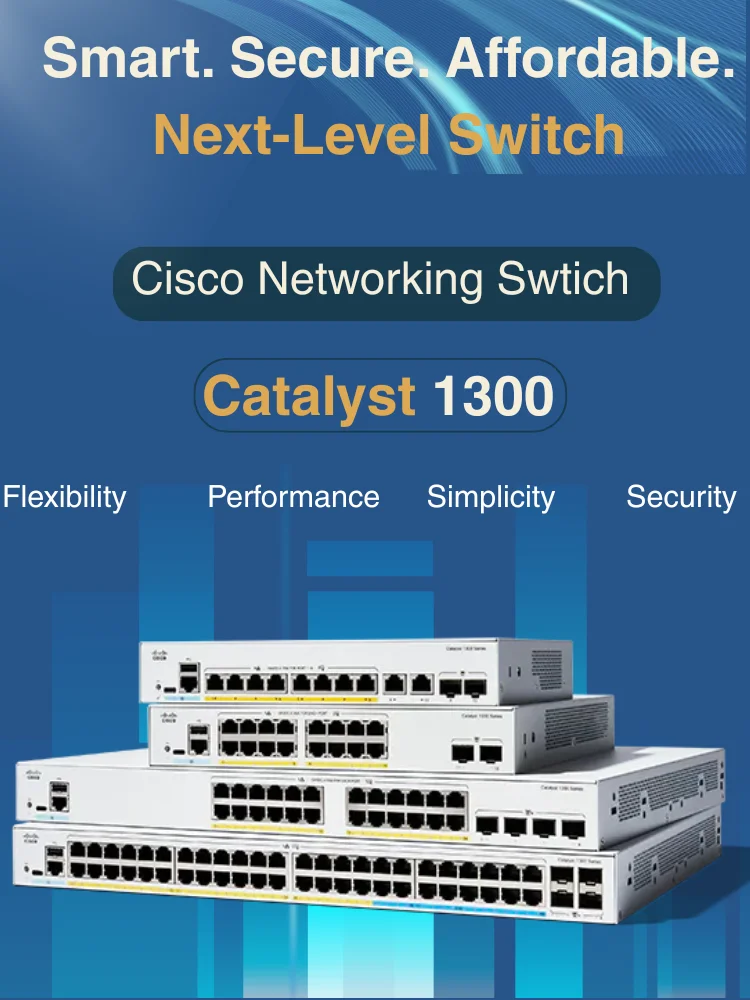 For C1300 Series Poe Switch C1300-8FP-2G 8 Port Smart Network 1 Year Warranty