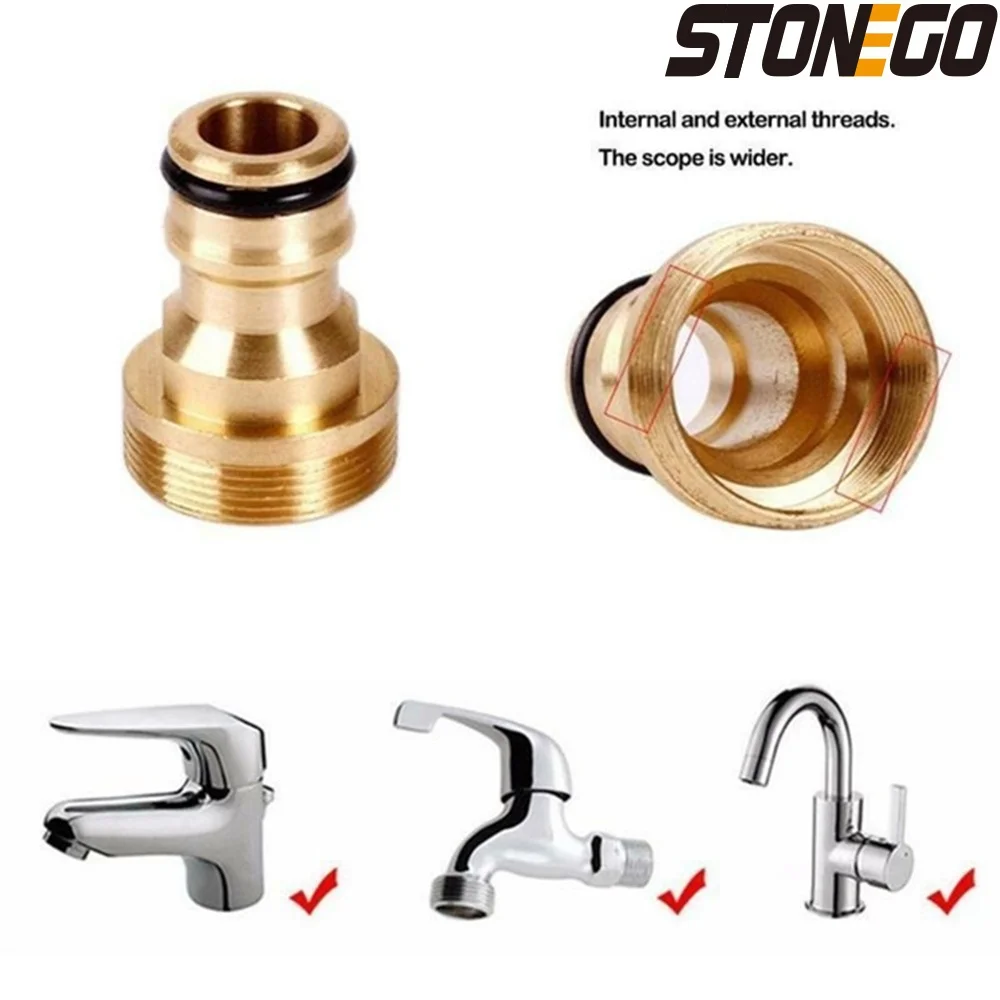 STONEGO adattatore per rubinetto da cucina universale-connettore per miscelatore raccordo per tubo flessibile e compatibilità del tubo