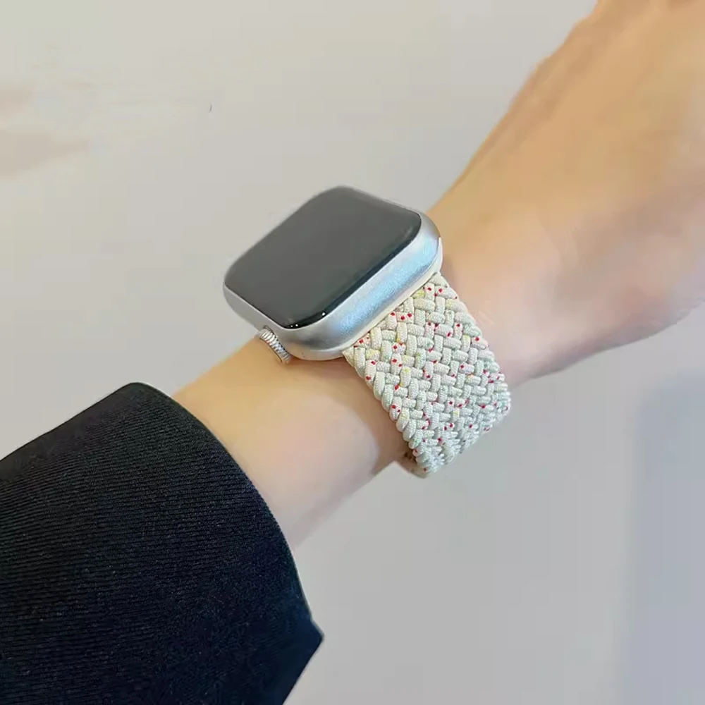 الفرقة ل أبل ساعة 10 46 مللي متر 42 مللي متر سلسلة 9 7 8 5 SE 6 44 مللي متر 45 مللي متر 40 مللي متر 38 41 مللي متر سوار كوريا مضفر سولو حلقة الترا 49 مللي متر حزام #3