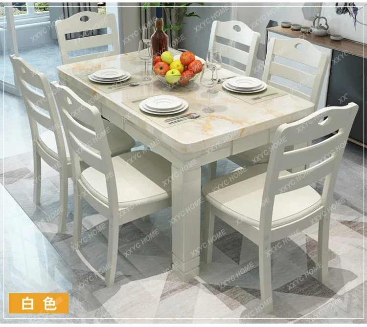 Modern Mahjong Dining Table Kitchen Hallway Children Poker Coffee Dining Table Marble Conference