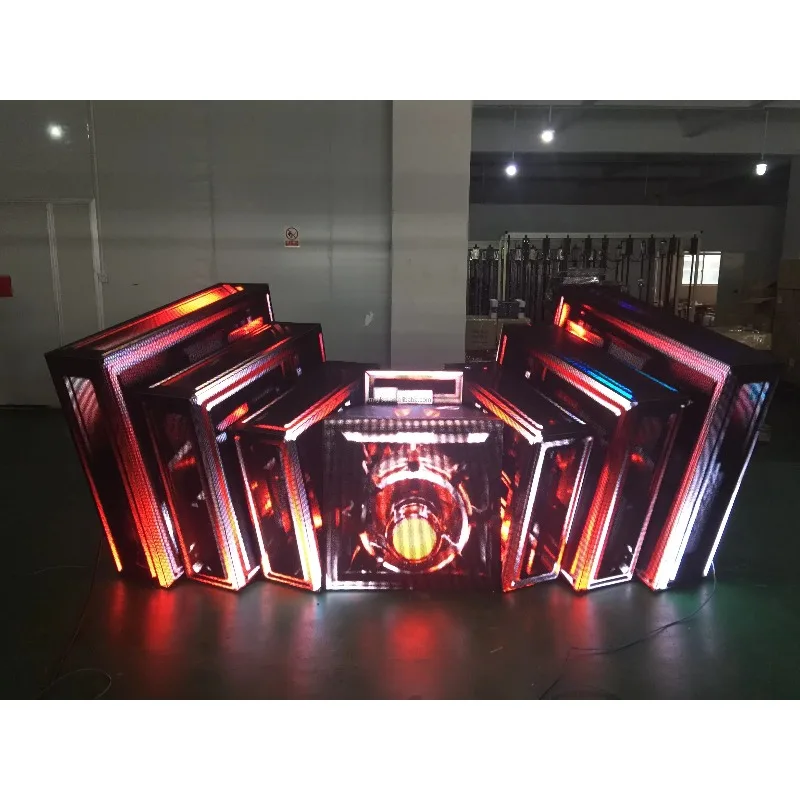 Unique Shaped Movable Fantasy LED DJ Booth High Definition Display Perfect For Livehouse Stage Performance