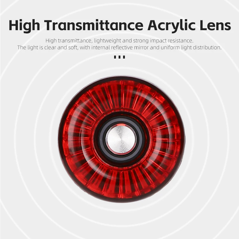 WEST BIKING 자동차 자전거 후미등 브레이크 센서, 크리스탈 미등, IP65 방수 플래시 라이트, C 타입 충전 듀얼 브래킷