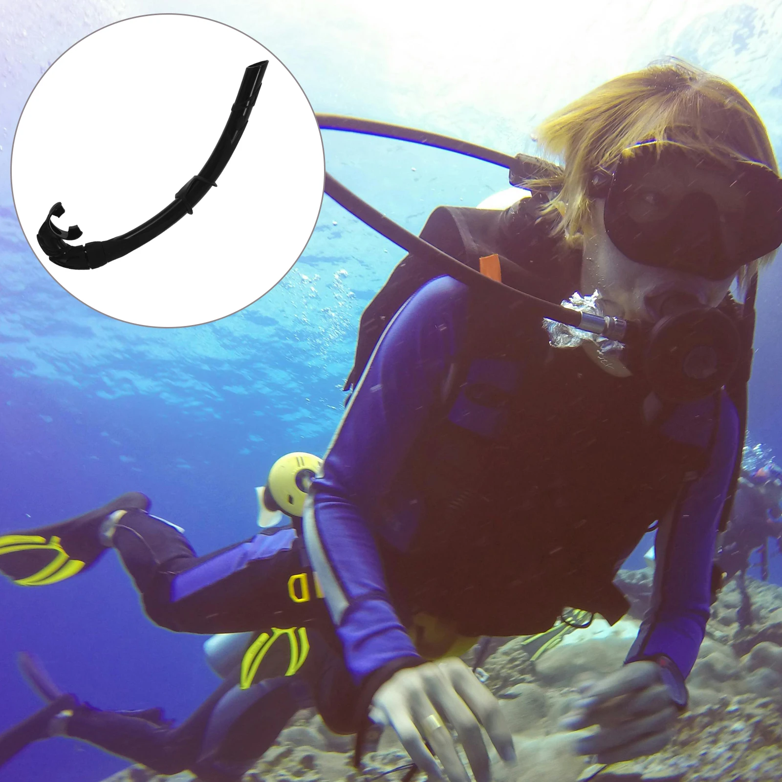 

Snorkel Diving Snorkeling Swimming Training Gear Mouthpiece Swimmer Breathing Tube