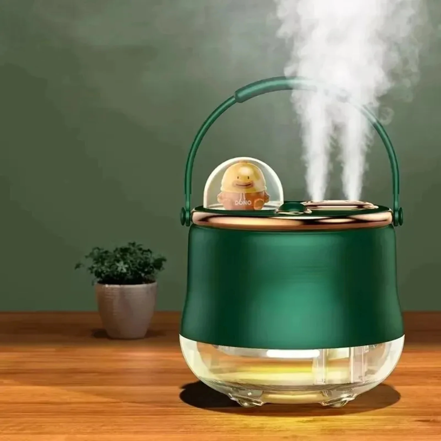 Humidificateur de recharge d'eau de bureau USB AdTosCartoon, double pulvérisation silencieuse, mignon, parfait, idéal pour une utilisation au bureau, léger, nouveau