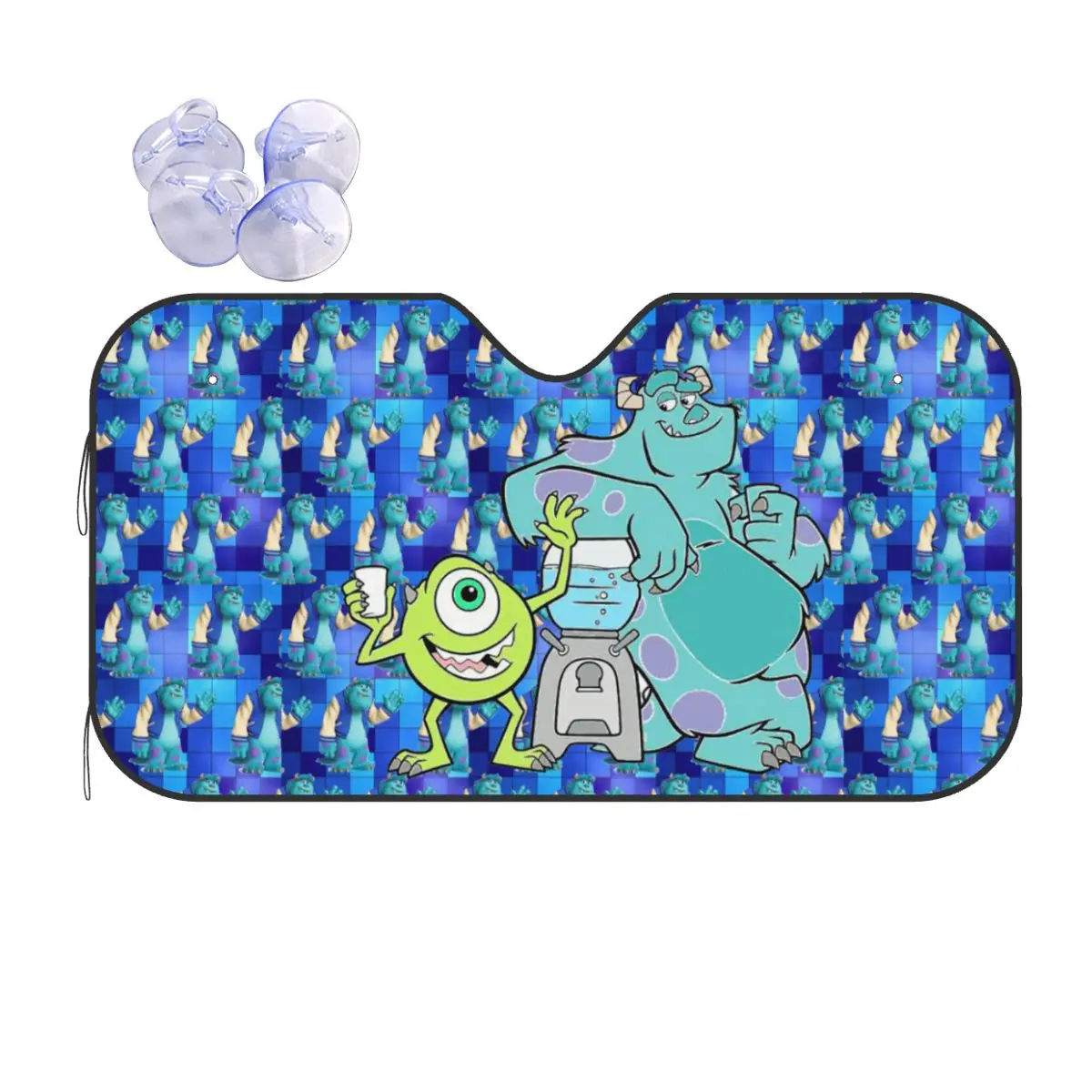 

Custom Monsters University Anime Windshield Sunshade Folding Reflective Sun Blocker Front Window Shade Visor