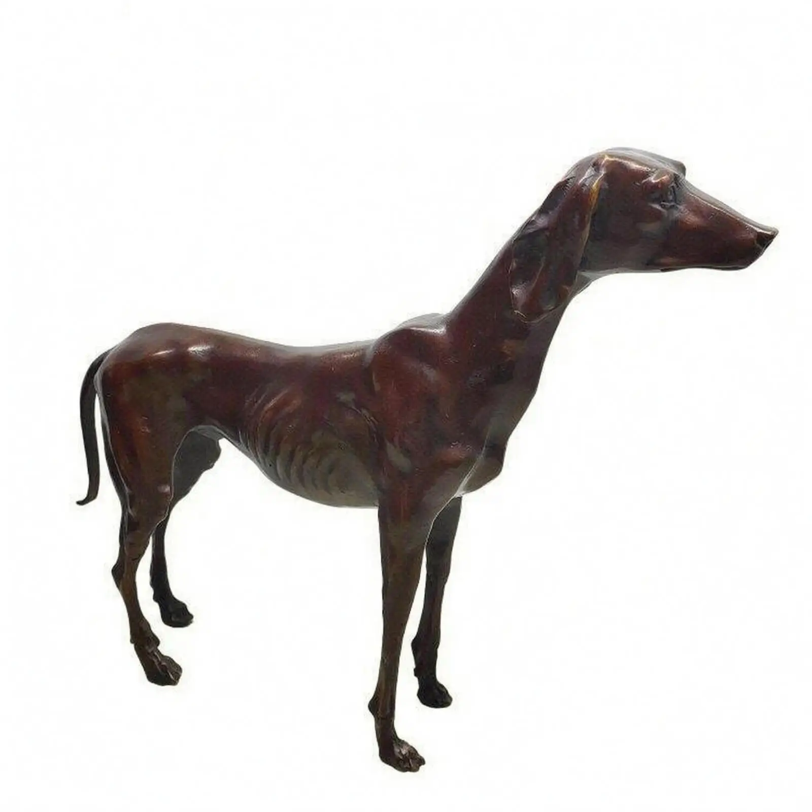 dog-sculpture-dark-brown-patina-realistic-dog-figure-polished-accents