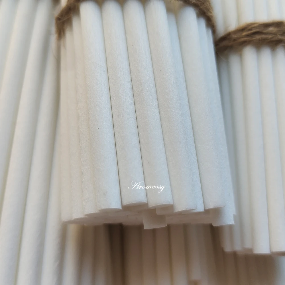 50pc 5/4/3mm 40/35/30/25/23/19/10cm White Fiber Reed Sticks Reed Diffuser Refill Sticks Home Fragrance Replacement Rattan Sticks