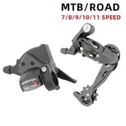 MicroNEW Mountain Bike Shifter and Rear Derailleur 7/8/9/10/11 Speed Bicycle Shifter Groupset Bicycle Accessories