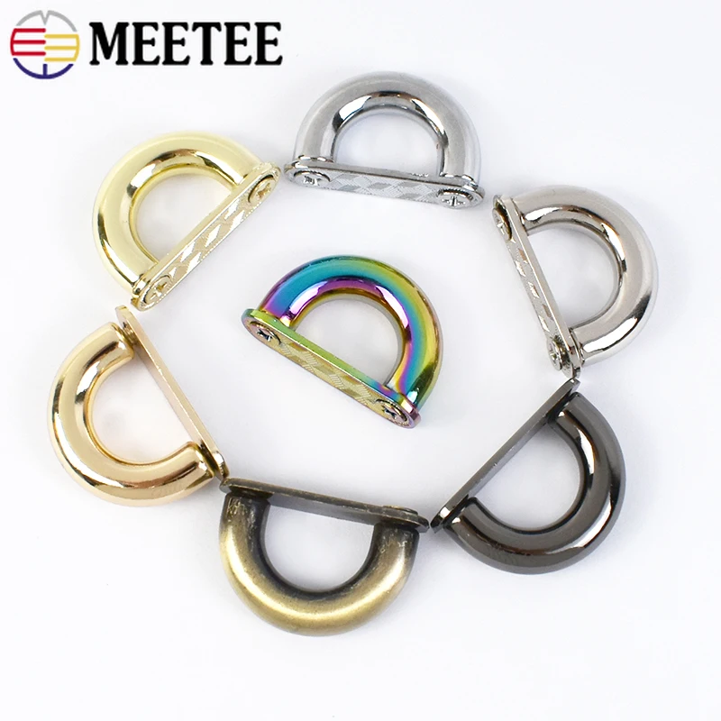 

5/10Pcs Metal Buckles For Handbag Chain Connector Clasp Leather Belt Arch Bridge Buckle Pet Collar Hooks DIY D Ring Accessories