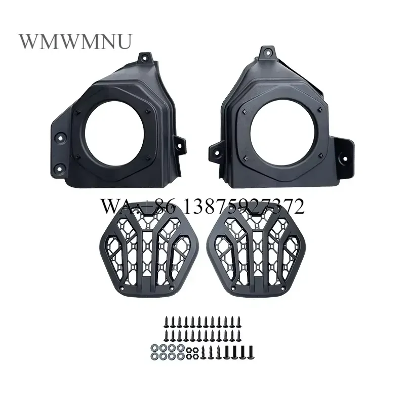 Wmwmnu for YongJin 6.5 Inch Speaker Pods Under Dashboard Enclosures Holders for Kawasaki Mule PRO-FXT DXT DX FX FXR 2015-2026