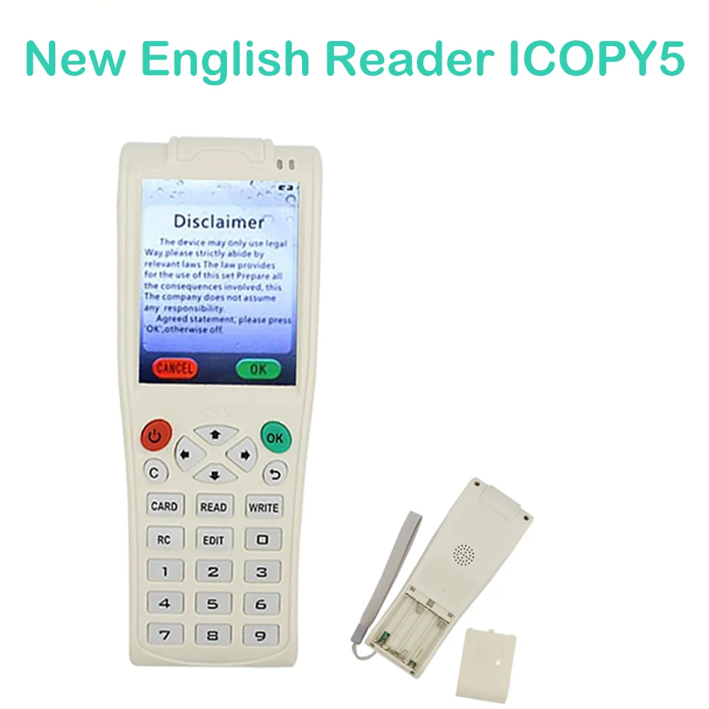 ICOPY5 Smart Chip Duplicator RFID Clone Copier 125Khz T5577 Tag Copy Writer 13.56Mhz UID Card Reader IC ID Badge Key Programmer