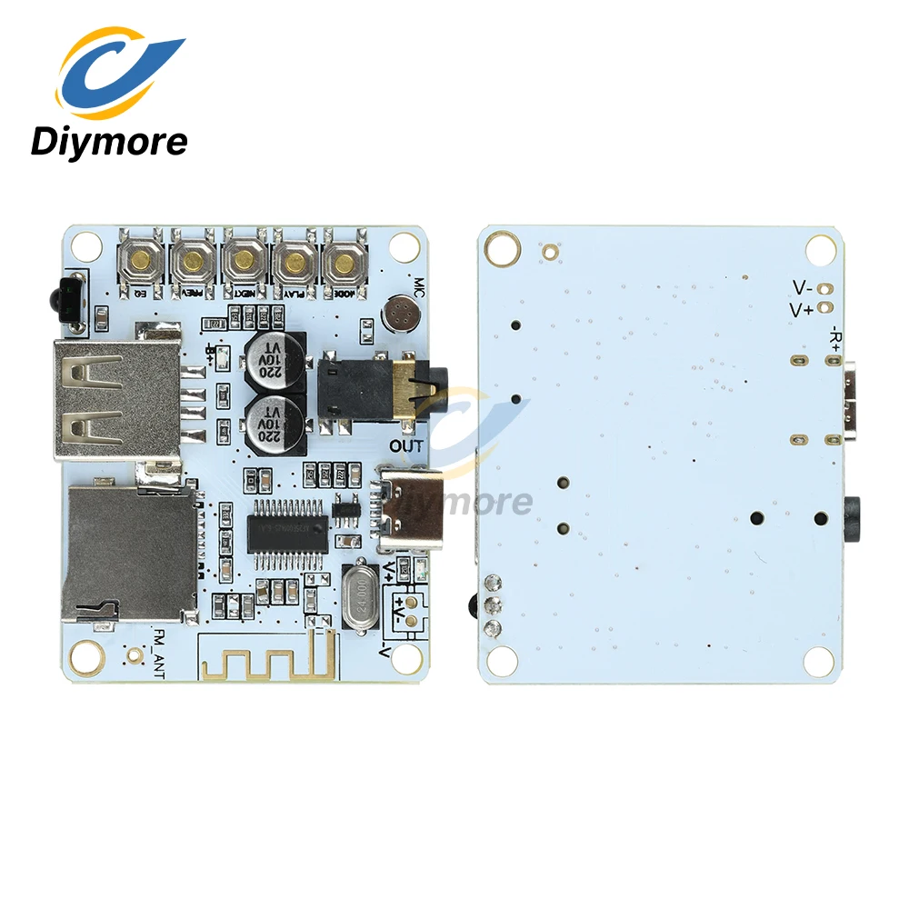 BT 5.4 Module de carte récepteur Audio USB TF carte lecture prise en charge plusieurs Formats Audio AAC MP3 WAV FLAC APE pour voiture maison bricolage
