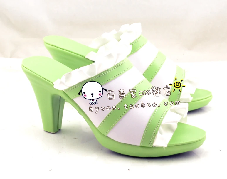 Anime Mermaid Melody Toin Rina Cosplay Shoes Slippers Carnival Party Halloween High Heels Sandals