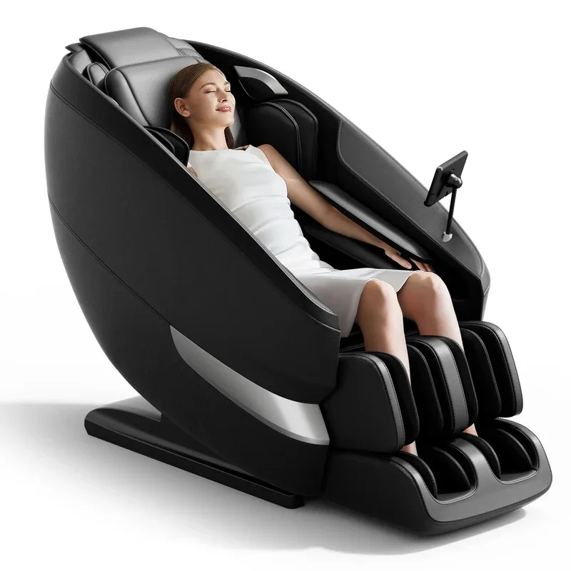 2025 Massage Chair Full-body acupressure massage Reclining chair design with LCD touchscreen Customisable back and calf heating
