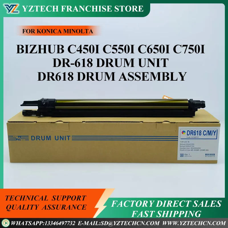 

DR618 Drum Unit for Konica Minolta Bizhub C450i C550i C650i C750i Drum Cartridge 300K