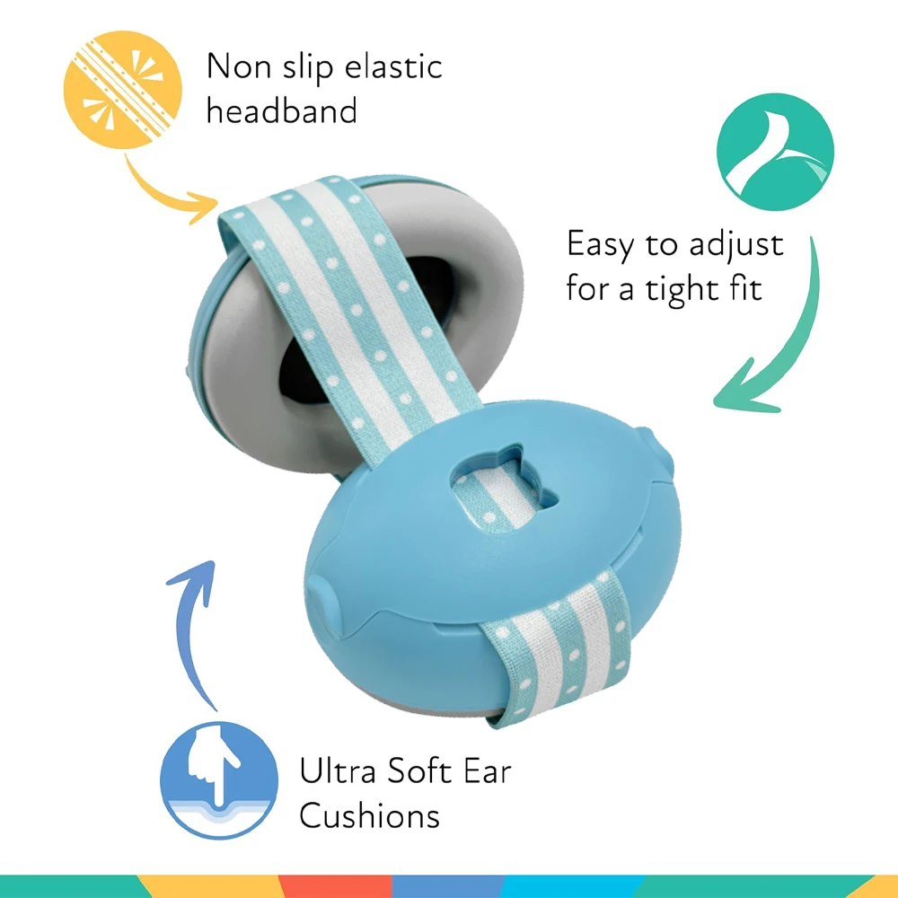 Baby Ear Protection for Babies Toddlers Elastic Noise Reduction Earmuffs Baby Headphones Against Hearing Damage Improves Sleep image 3