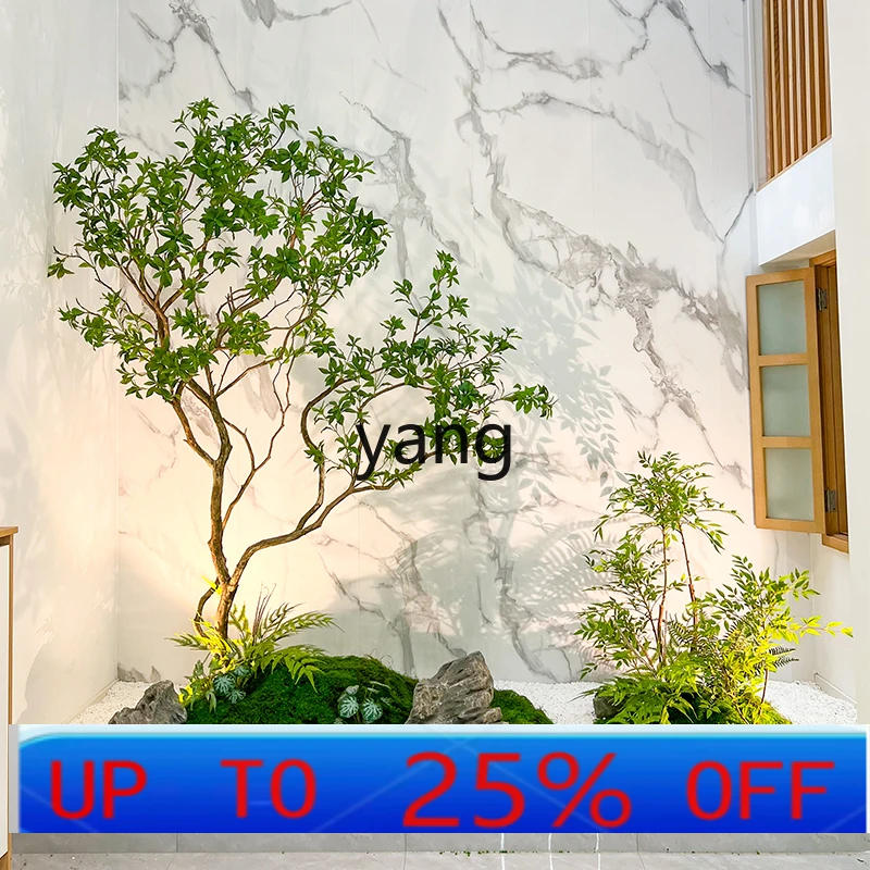 

Искусственное растение YJQQ: высококачественное декоративное дерево для интерьера, имитирующее живую растительность, для ландшафтного дизайна и декора окон