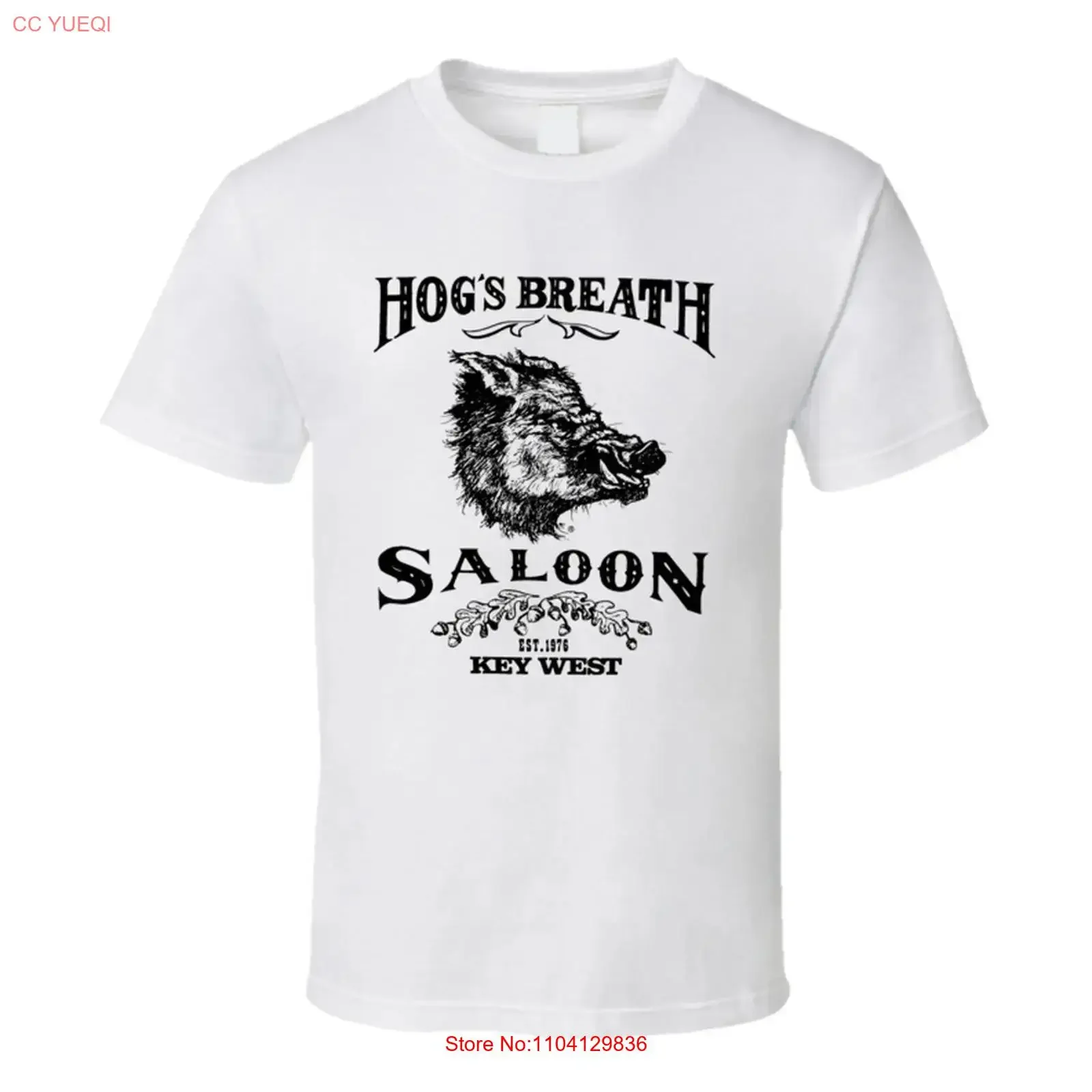 Hogs Breath Saloon Fort Walton Green Motorcycle Fan T Shirt vintage Washed streetwear fashion Unisex Breathable Casual graphic