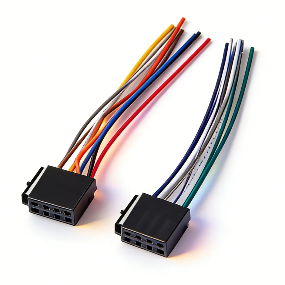 QXNY Universal Adapters Wire Harness Adapter Universal Female ISO Wiring Harness Car Radio Adaptor Connector Wire Plug Kit