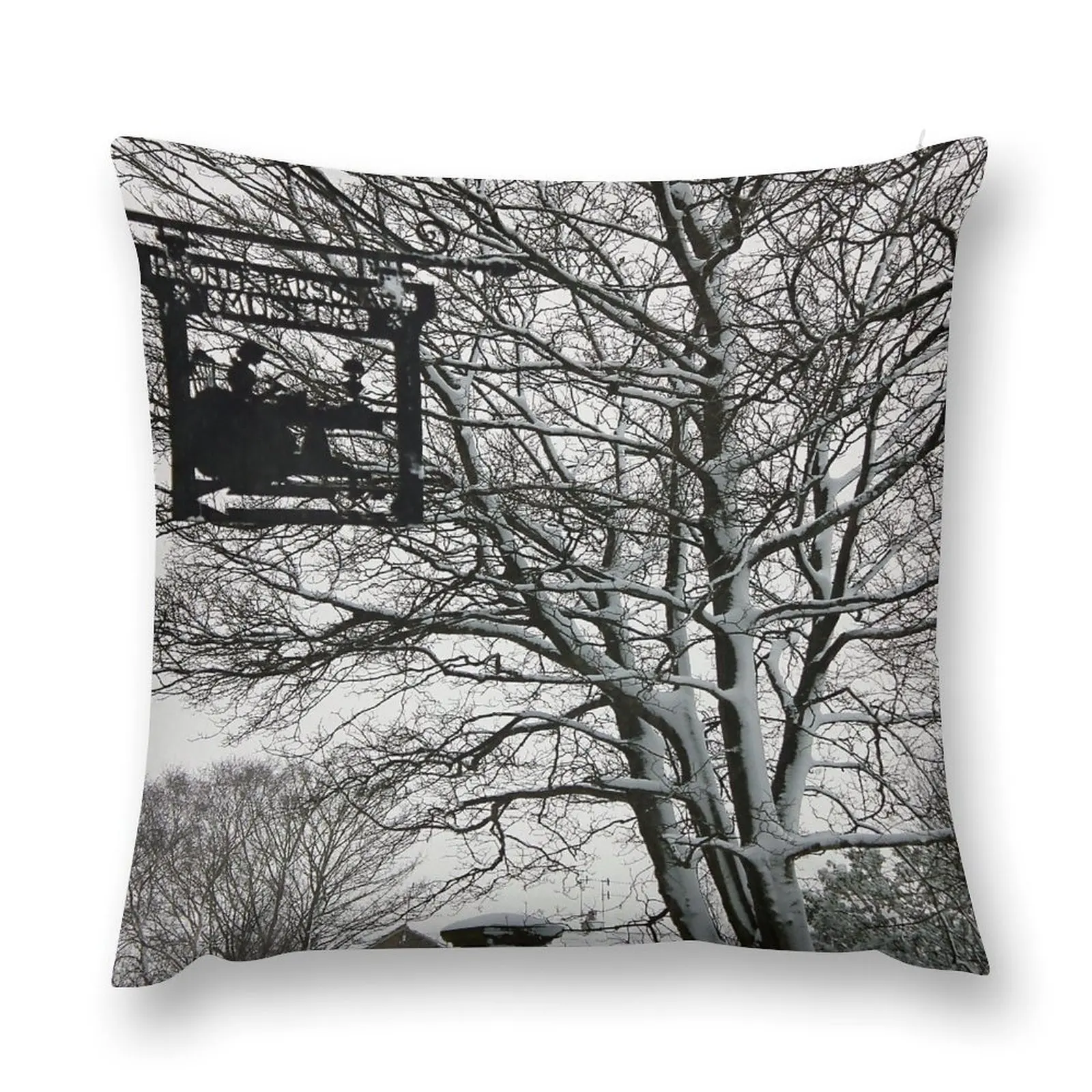 Bronte Parsonage in Snow Throw Pillow anime girl Custom Cushion Photo pillow