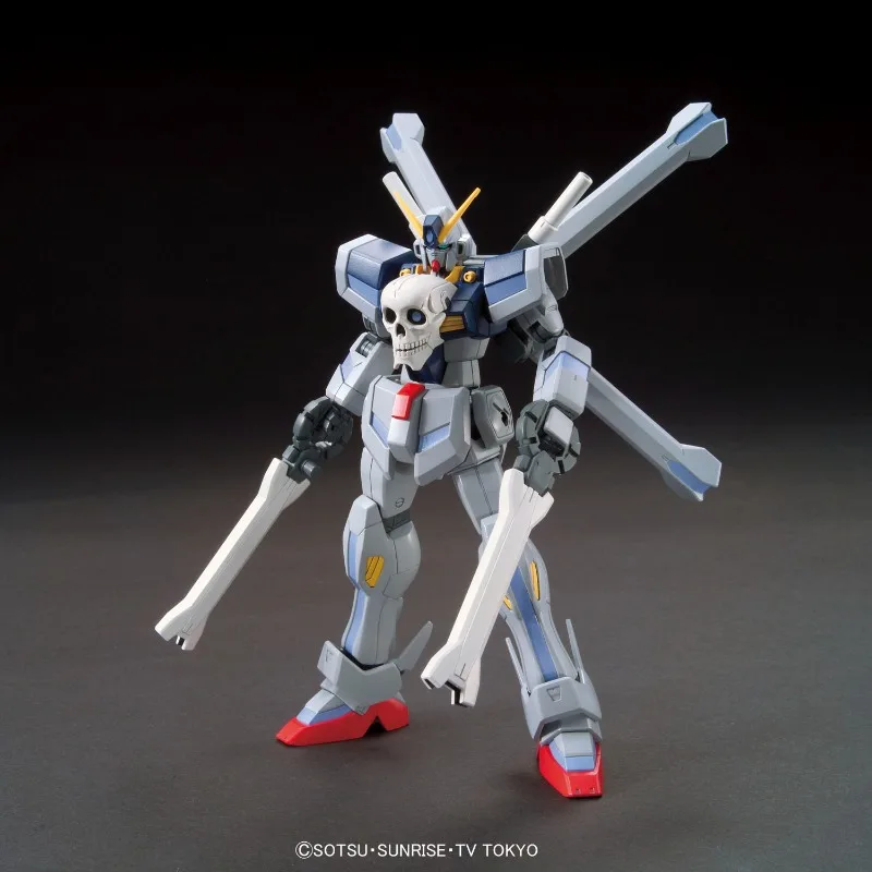Em estoque bandai genuíno hg pirata demônio rei gundam anime figura de ação montagem modelo brinquedos presentes