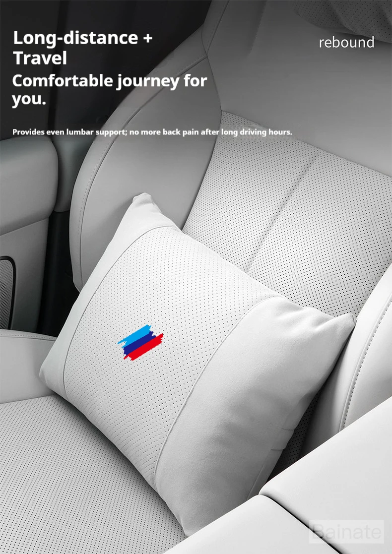 Auto-Kopfstütze Nackenstütze Sitz-Lendenkissen, Für BMW M Performance G30 G32 G01 G02 G05 G06 G07 G26 G23 F40 F20, Nackenkissen – Detail 6