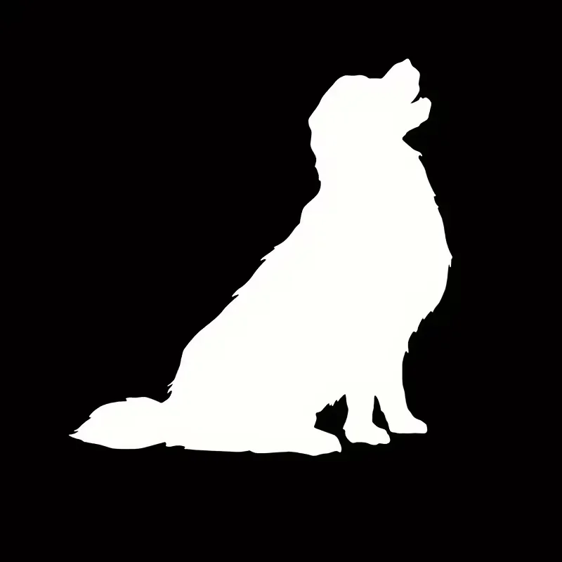 Golden Retriever Silhouette Sticker Set of 1 - Vinyl Dog Decals for Cars, Laptops and Walls - Easy to Apply and Remove - Add Dec