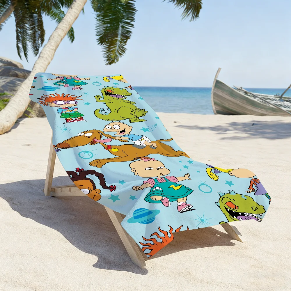 Funny R-Rugrats Cute Towel Quick Dry Soft Yoga Swimming Fitness Mountain Climbing Large Beach Towels