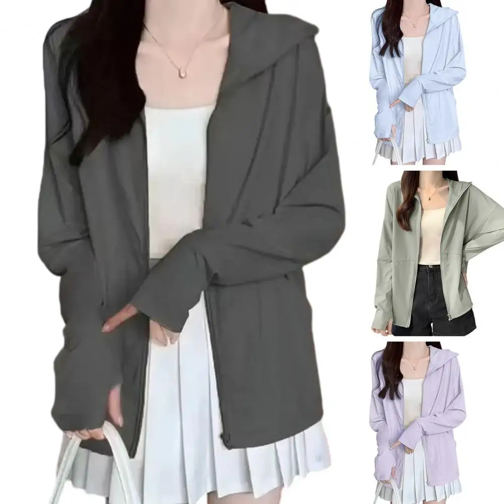 

Quick Dry Long Sleeve Hoody for Men Women Summer Sun UV Protection Hooded Jacket Thin Beach Sweatshirt Travel Cloth