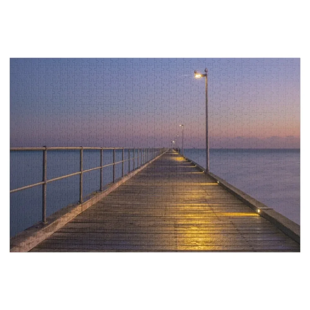 Rosebud Pier, Morning ton Halbinsel, Victoria, Australien Puzzle anpassbare Geschenk Name Holz Spielzeug Puzzle