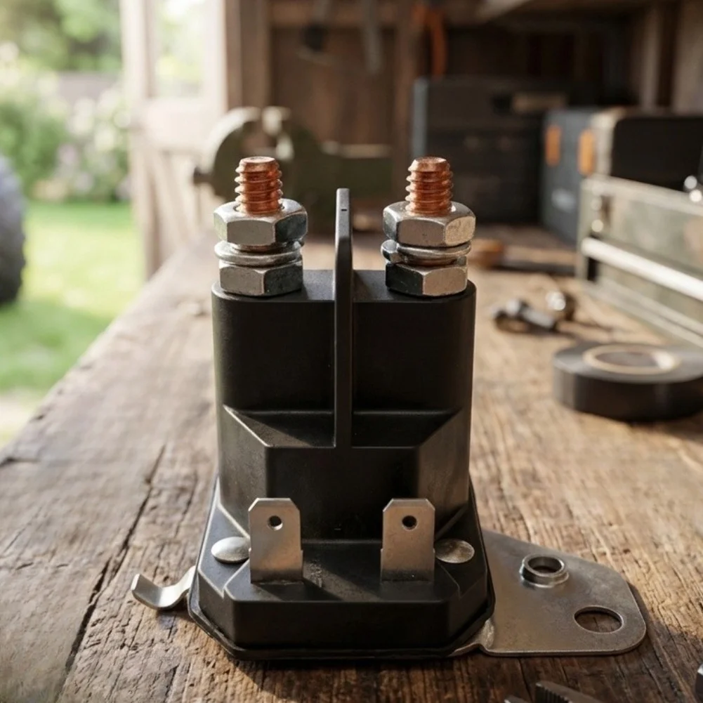 Magnetic Switch 12V for ZD-016 For Lawn For Mower Farm Vehicle Equipment Quick Installation Metal Black 12x10x3cm