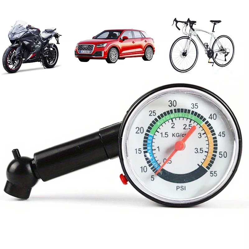 High Precision Automotive Tire Pressure Gauge Portable Mechanical Tire Deflation Pointer Pressure Gauge Tire Monitoring Table