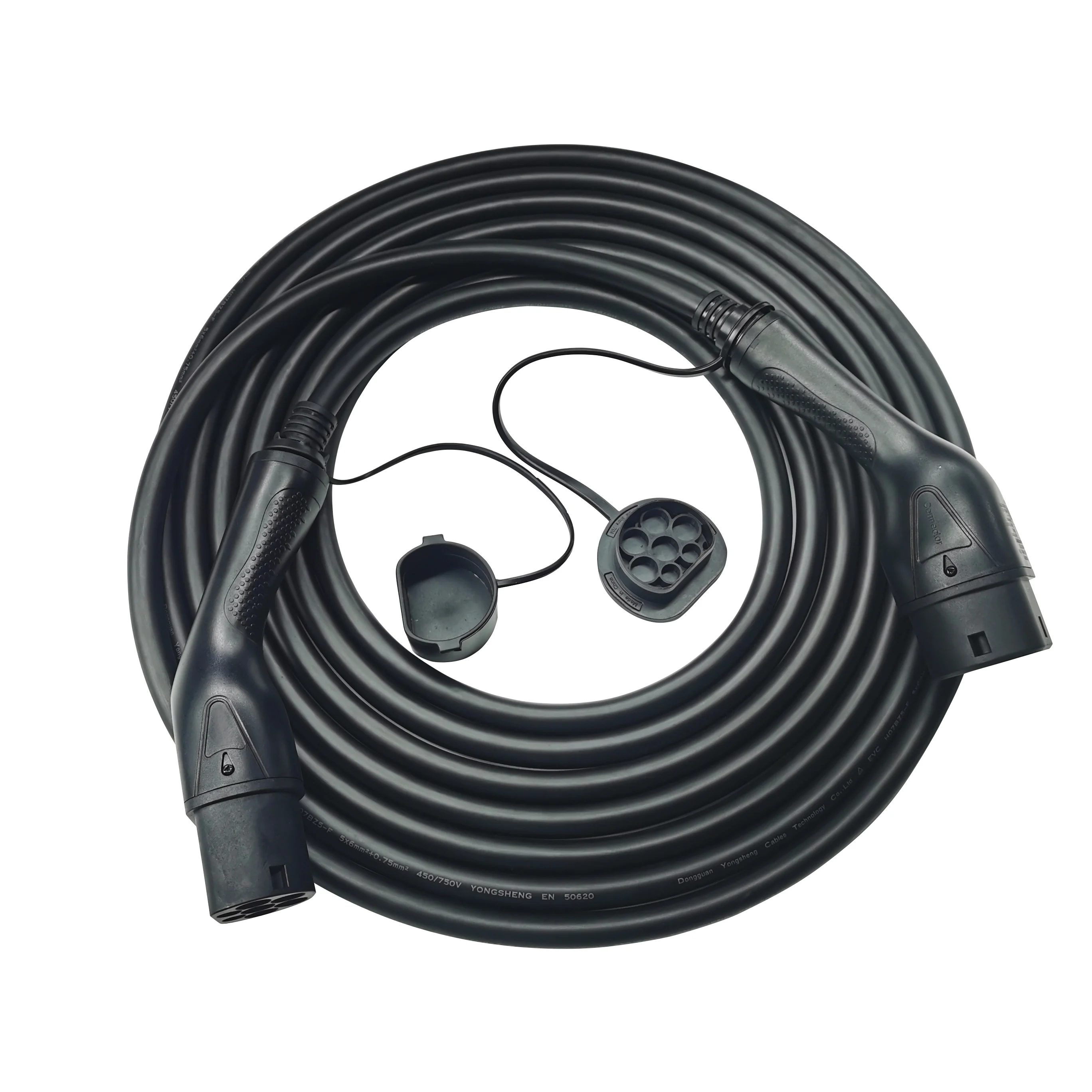 

Portable Ev Charging Cable Mode 3 Ev Charging Cable 32A Male To Female Type 2 Ev Charge Cable