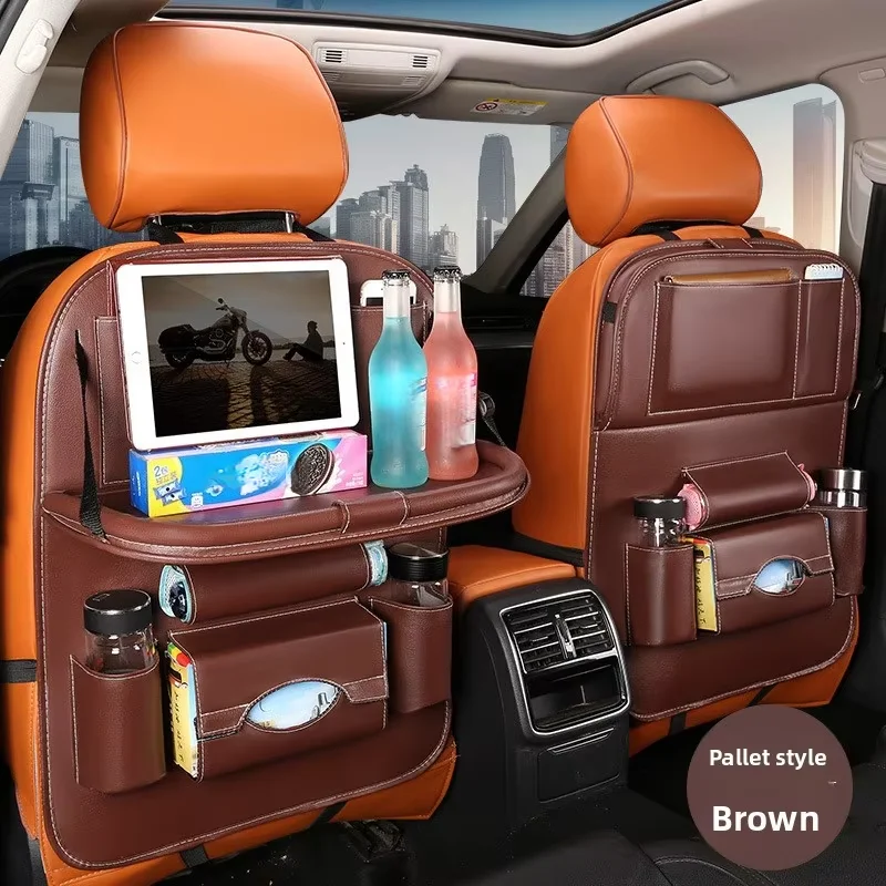 KASYPHE 2026 Neue Auto-Rücksitz-Aufbewahrungstasche Universelle PU-Leder Multifunktionale Aufbewahrungsbox Ordnungstasche Auto