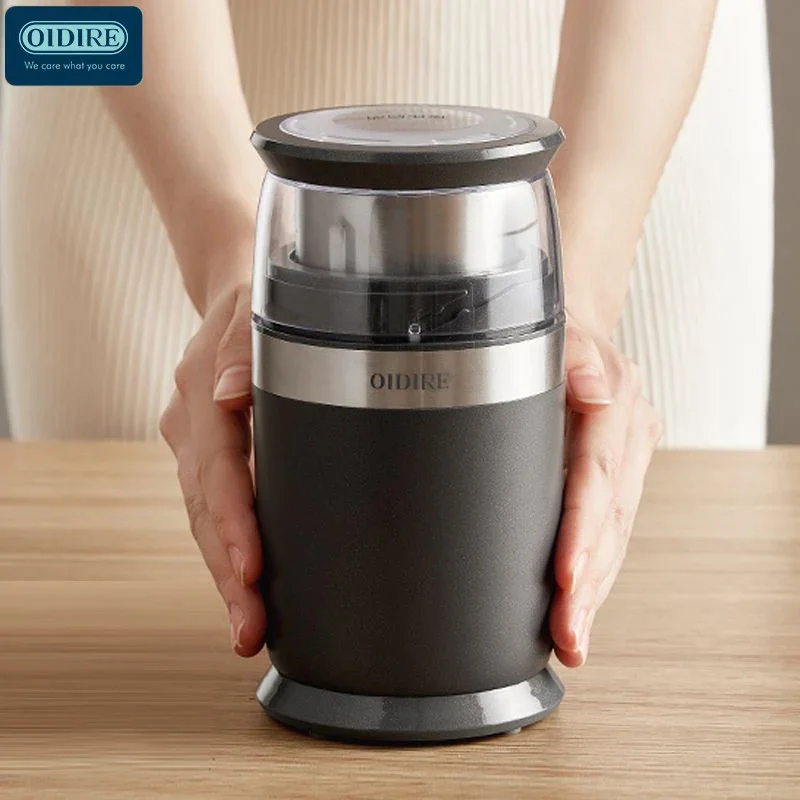 OIDIRE Electric Grinder 4 Blade Steel Knife Quick Sharpening  For Home Kitchen Stainless Steel Cup Jog 200W Grinder ODI-YM05