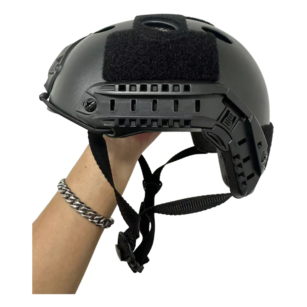 Fast PJ protective helmet with adjustable knob, thick ABS CS Outdoor airsoft climbing riding head circumference 55-60 cm