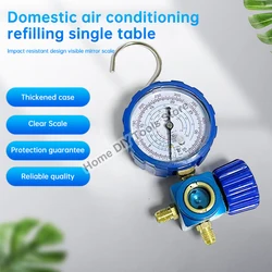 500/800PSI Air Condition Gauge Refrigerants Manifold Manometer Refrigerant Filling Instrumentation Tool 1/4 interface