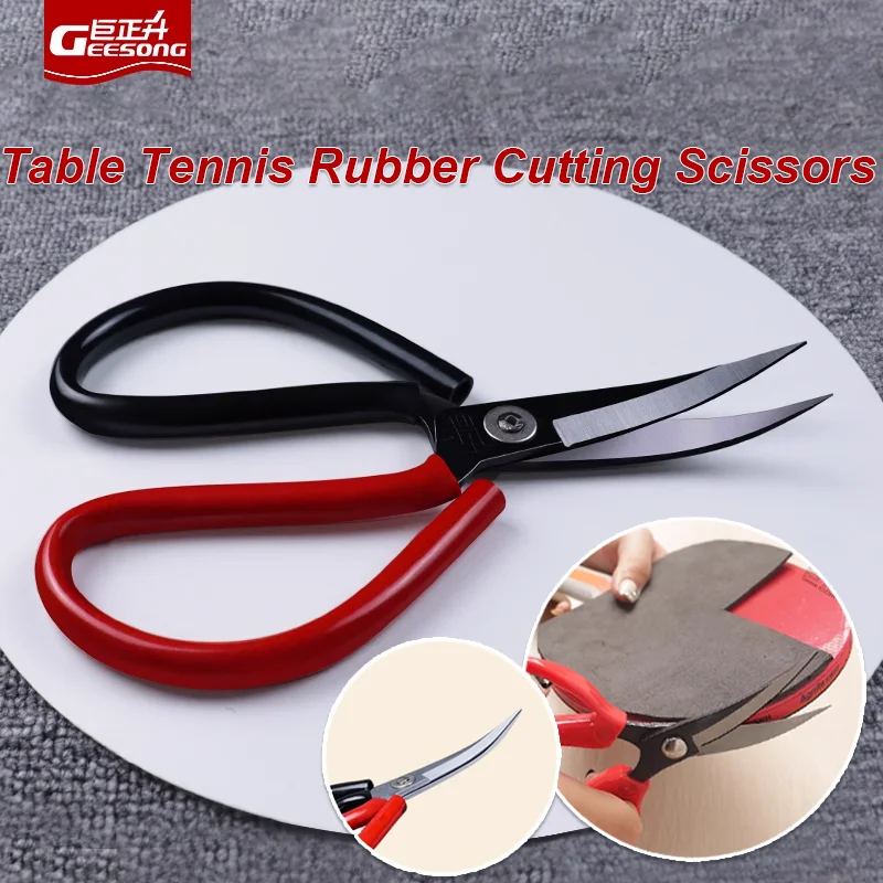 Table Tennis Racket Rubber Special Elbow Scissors Ping Pong Rubber Cutting Knife Sharp Durable Cutter with Comfortable Handle