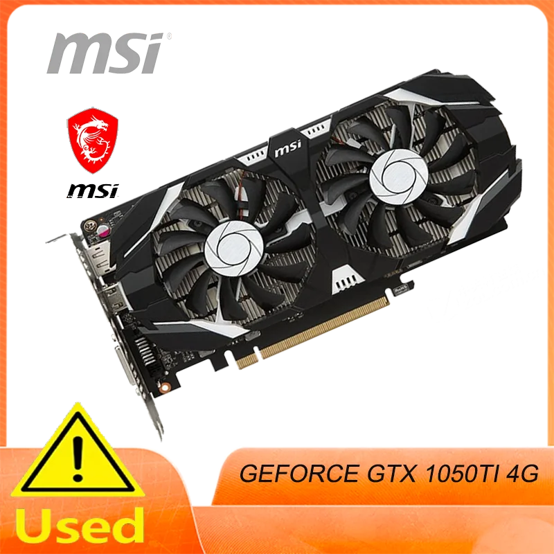 

MSI GeForce GTX 1050 Ti with GPU Graphics Card OC Edition GeForce GTX 1050 Ti G OC