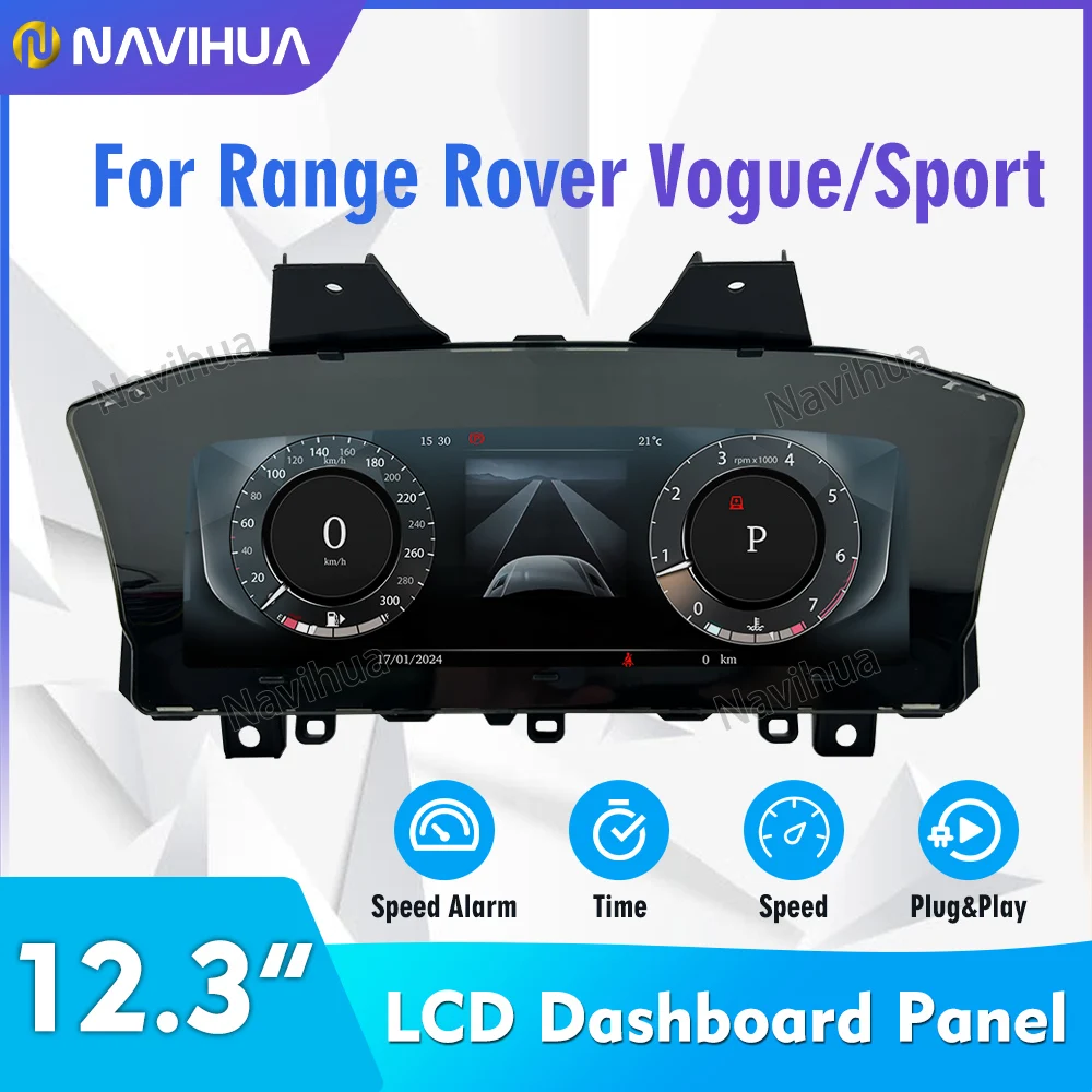 

NaviHua 12.3" Car LCD Dashboard For Range Rover Vogue Sport L405 L494 2013 2017 Auto Digital Cluster Instrument Virtual Cockpit