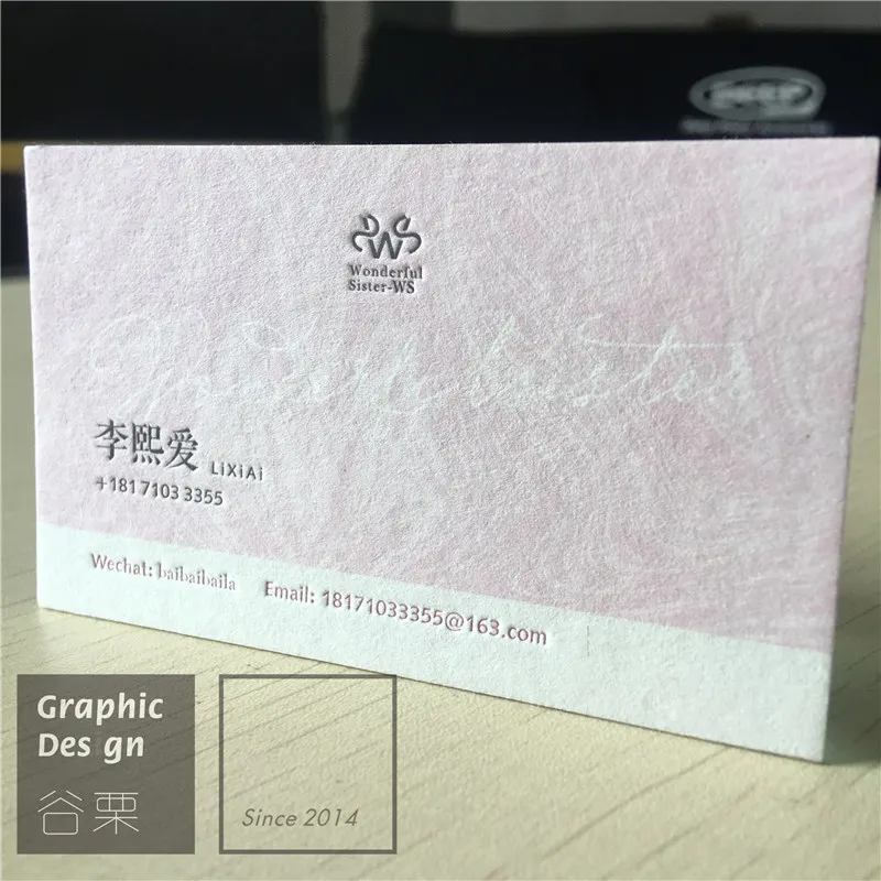 

450gsm Business Card Cotton Paper Customized Design Printing Ultra Thick High Grade