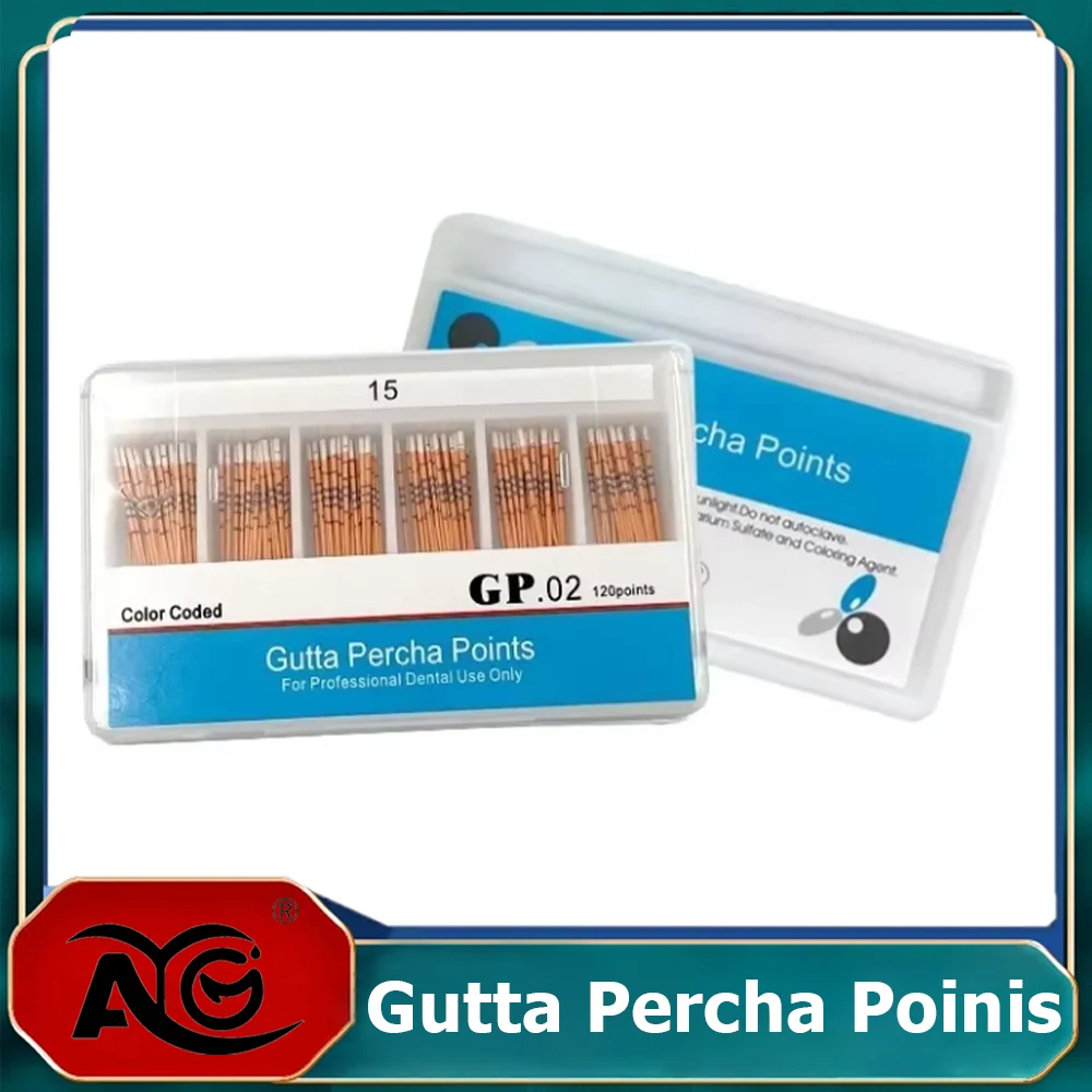 AG 1Box Dentistry Gutta Percha Points Dentist Products Dental Materi #15-40/F1/F2/F3 GP Material Endodoncia