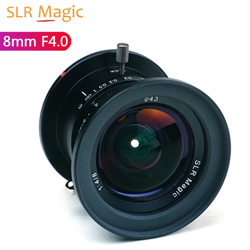 SLR Magic 8 мм F4.0 с ручной фокусировкой и фиксированным премьер-объективом, сверхширокоугольный объектив для камеры Panasonic Olympus с креплением M4/3