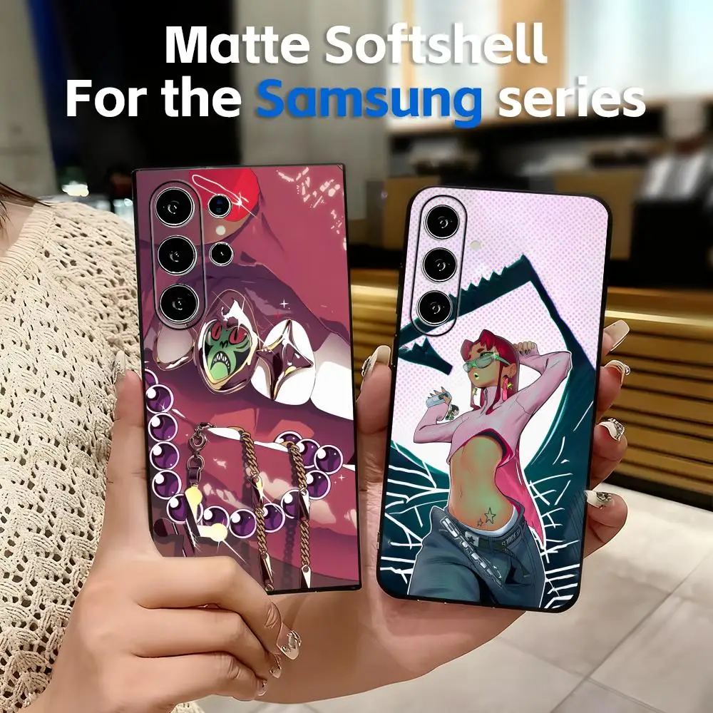 Clmj Y2K Anime Girl1 Phone Case Soft Black For Samsung S26 S25 S24 S23 S22 S21 S20 Plus Ultra Note20