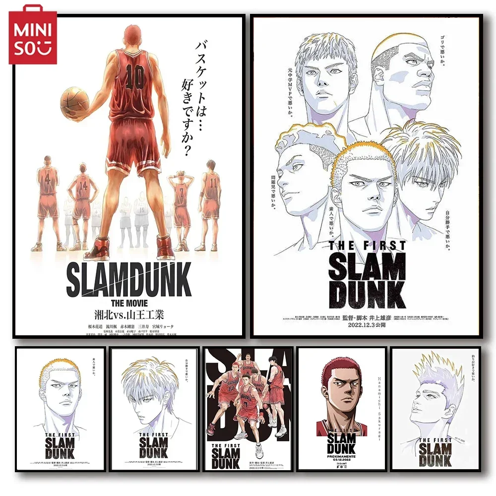 

MINISO Basketball Player Lover Anime The First Slam Dunk Poster Aesthetics Canvas Painting Decoration Wall Art Mural Kawaii R