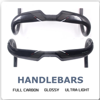 Zipp Logo Full Carbon Road Bike Handlebar Bicycle Handlebar  Stem Handlebar Playing Gloss/UD Carbon Handlebar 380/400/420/440mm