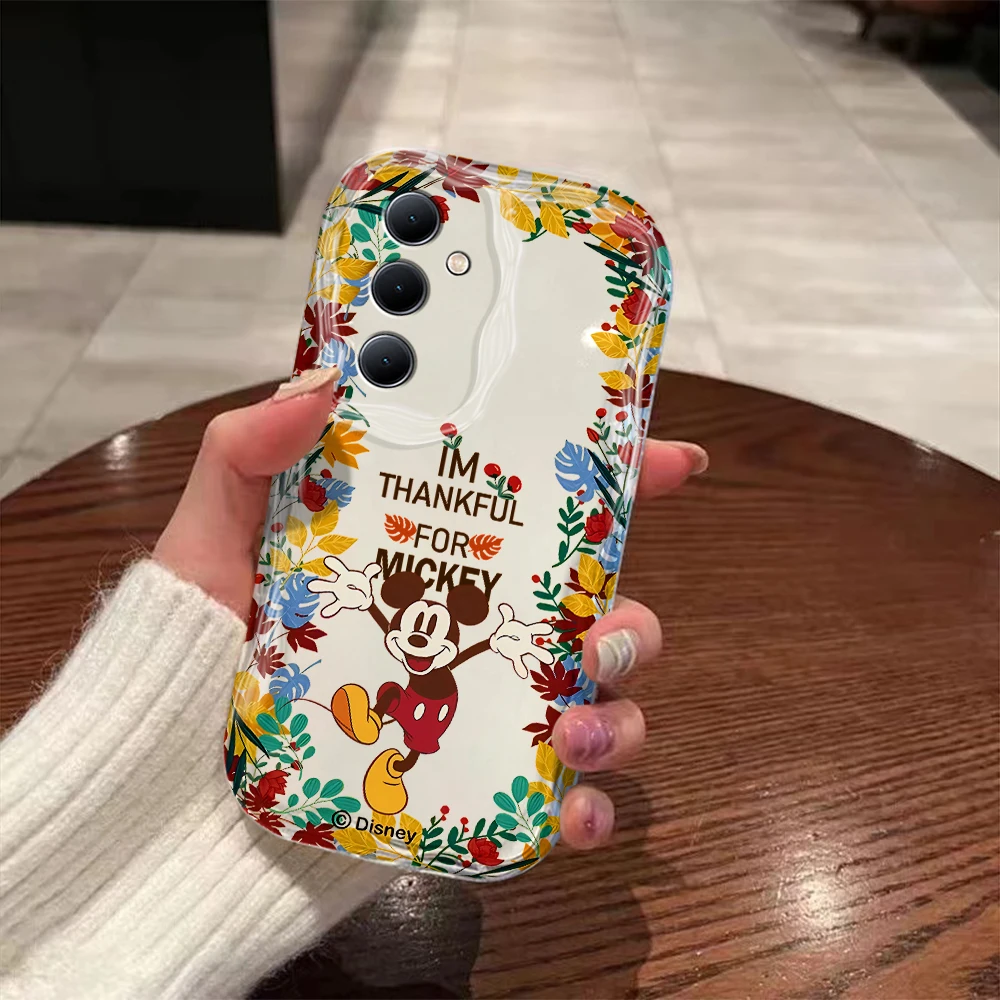 Disney Mickey Minnie 3D Wave Case For OPPO Realme 12 11 10 9 8 7 7i 6 5 Pro Plus C67 C55 C31 C35 C11 C12 C15 C20 C21Y Cover image 3