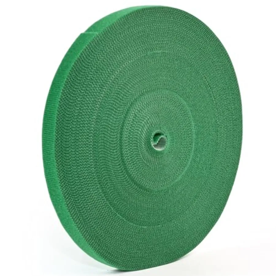 

Многоразовые нейлоновые стяжки для растений длиной 82 фута (25 м) и шириной 0,47 дюйма (1,2 см) для вьющихся растений, садовые ремни, мягкая лента для поддержки растений, для томатов и кабелей