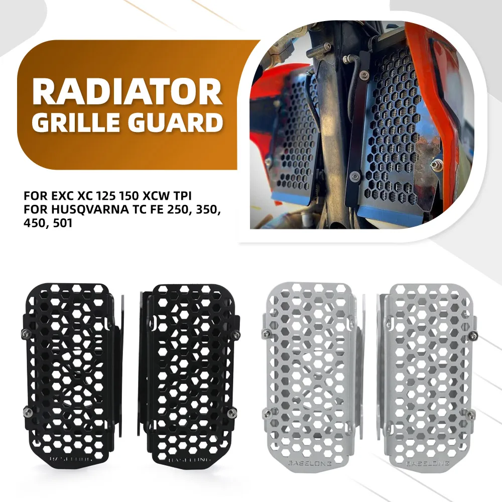 

FOR EXC XC 125 150 XCW TPI Radiator Guard Protector Cooler Cover FOR Husqvarna TC FE 250, 350, 450, 501 GASGAS 2T 4T MODEL
